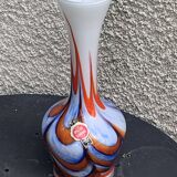 Opaline vase, stamped bb, Florence made in Italy, vintage