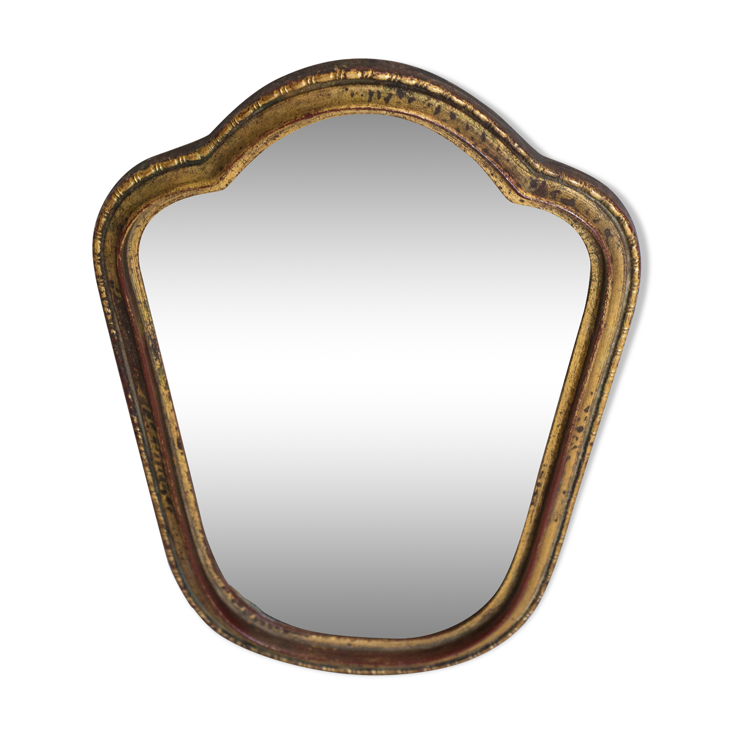Small gilded wooden mirror
