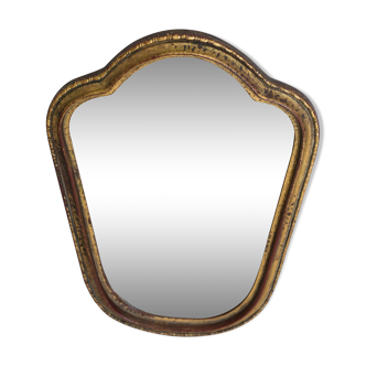 Small gilded wooden mirror