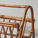 Reviewed door in rattan and bamboo