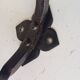 Brutalist wall coat rack in wrought iron.