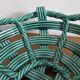 Woven ceramic fruit bowl