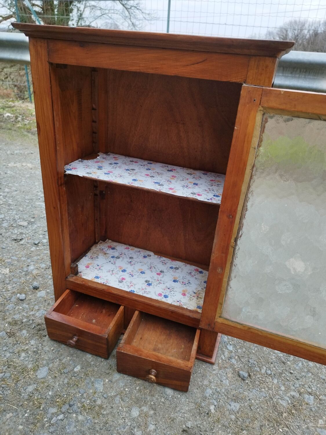 Cabinet pharmacy cabinet a drawer door