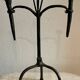 Brutalist candlestick in struck steel 1980