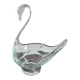Swan-shaped crystal bowl