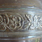 Cache pot brass floral décor