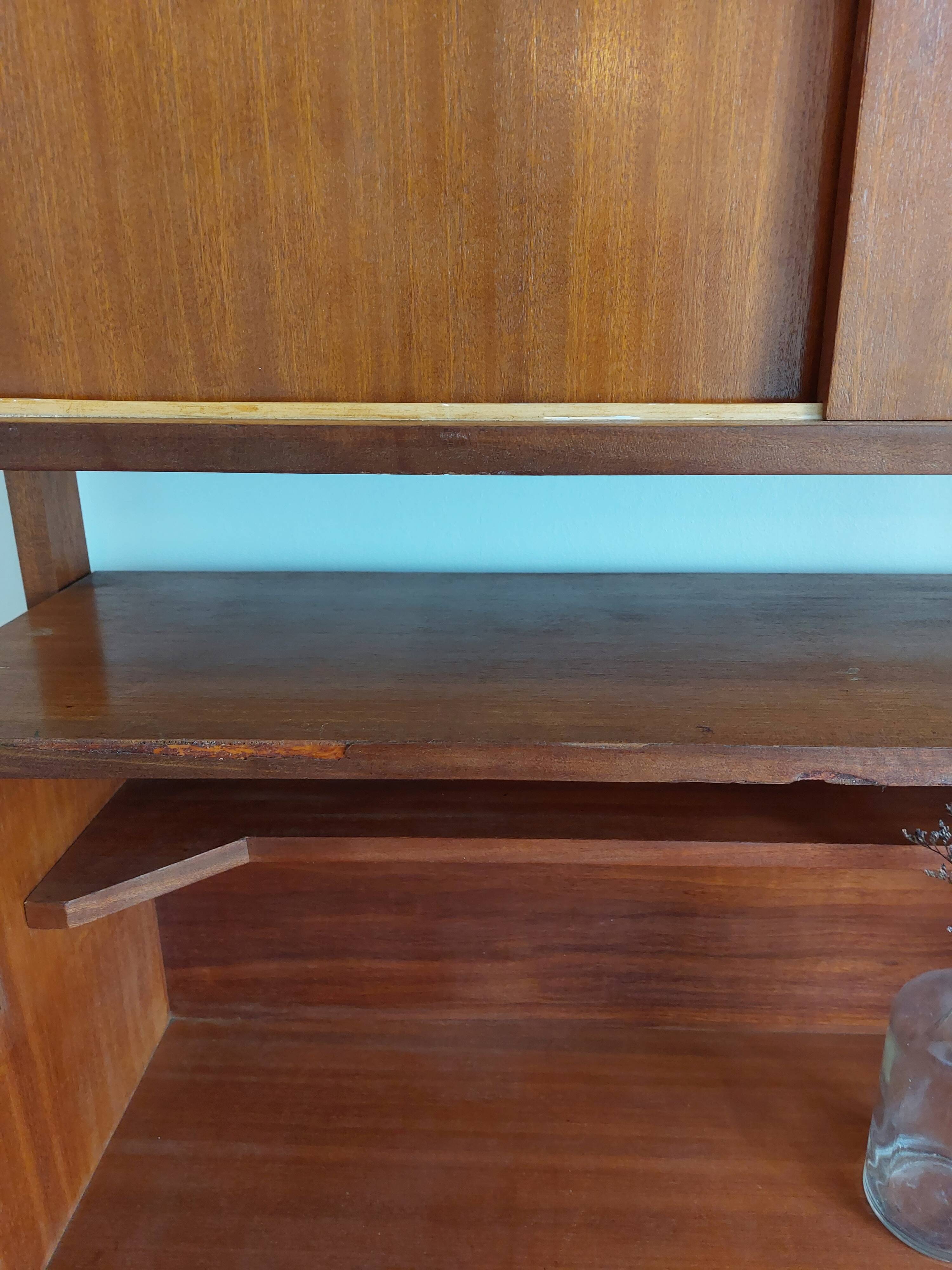 Vintage teak library