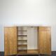Modernist pine wardrobe from the reconstruction period.