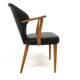Scandinavian leatherette armchair, Sweden, 1960