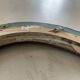 Oval old wooden frame