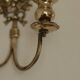 Paire de bougeoirs en laiton suédois antiques