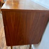 Enfilade bahut vintage hifi tv cabinet 50/60 Scandinavian style with marquetry