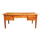 Louis XVI flat desk in solid cherry wood