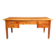 Louis XVI flat desk in solid cherry wood