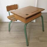 Vintage school desk and chair