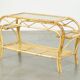 vintage rattan coffee table by Rohé Noordwolde from the 1950s
