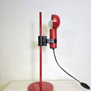 70s Red Table Lamp fully adjustable