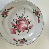 12 antique floral plates bistro & guest table style