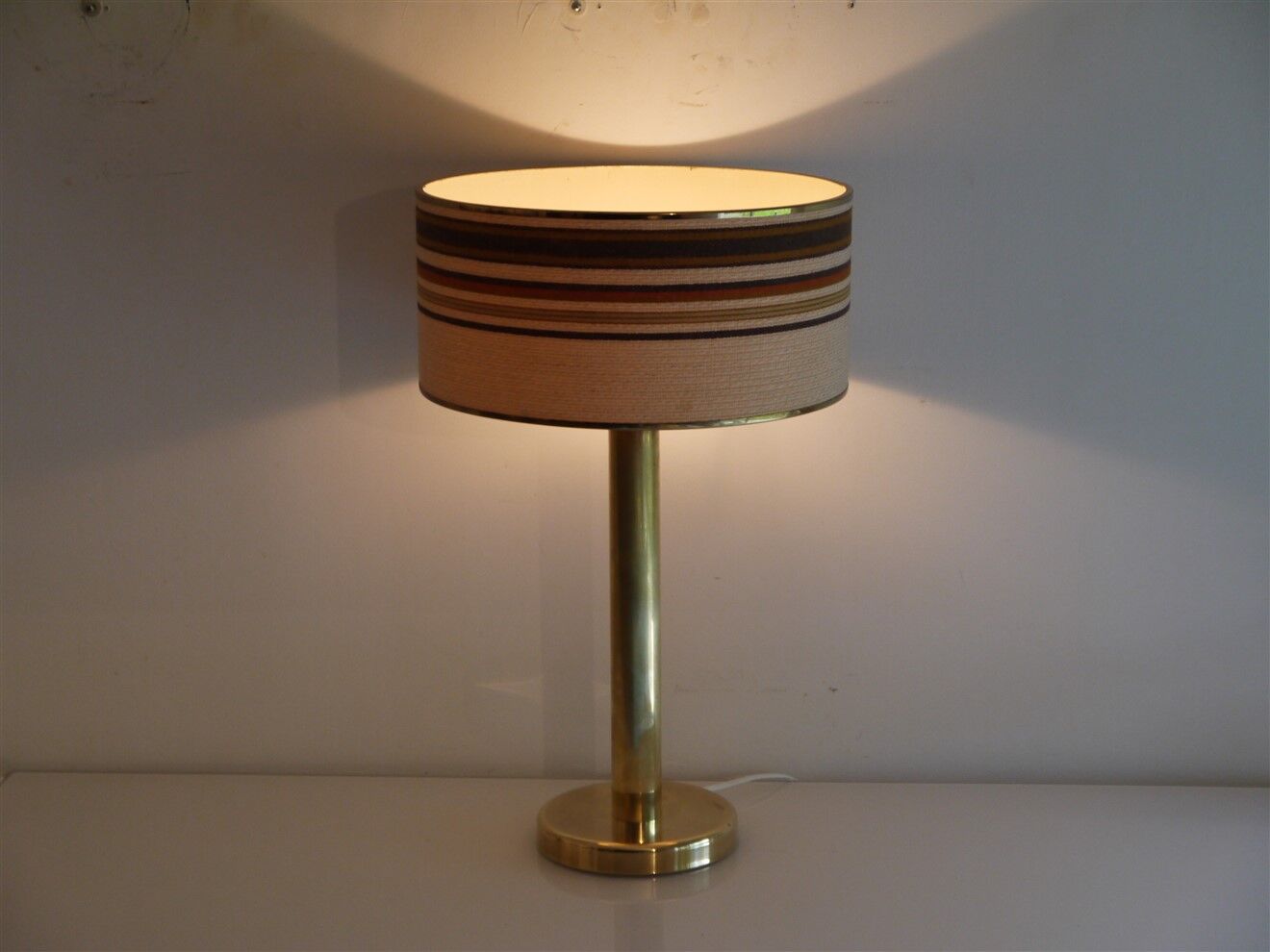 Scandinavian vintage brass lamp 1970