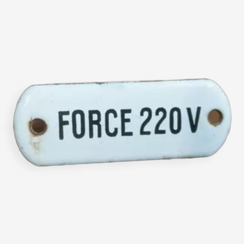 Force 220V enamelled plate