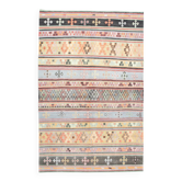 Tapis kilim vintage oriental, tons multicolores, fait main, 177x276Cm