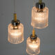 Mid century adjustable glass suspension by Pokrok Zilina, 1970s