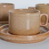 Modernist Brenne stoneware coffee cups