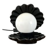 Vintage ceramic shell lamp Italy 70s