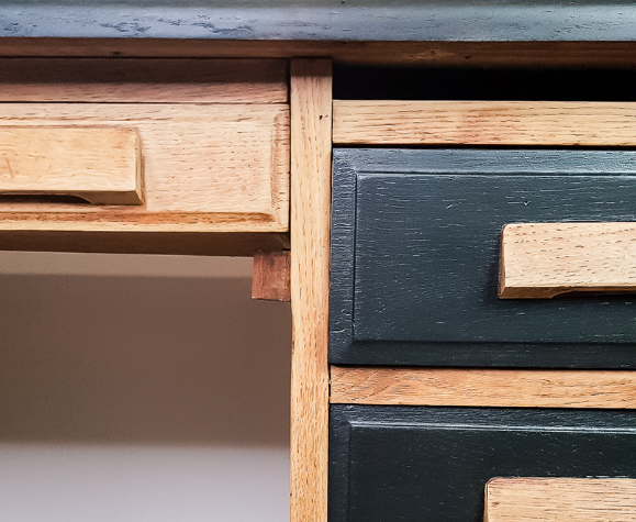 Vintage drawer desk redesigned