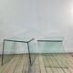Paire de chevets / bouts de canapé vintage Van Beek 1980'S
