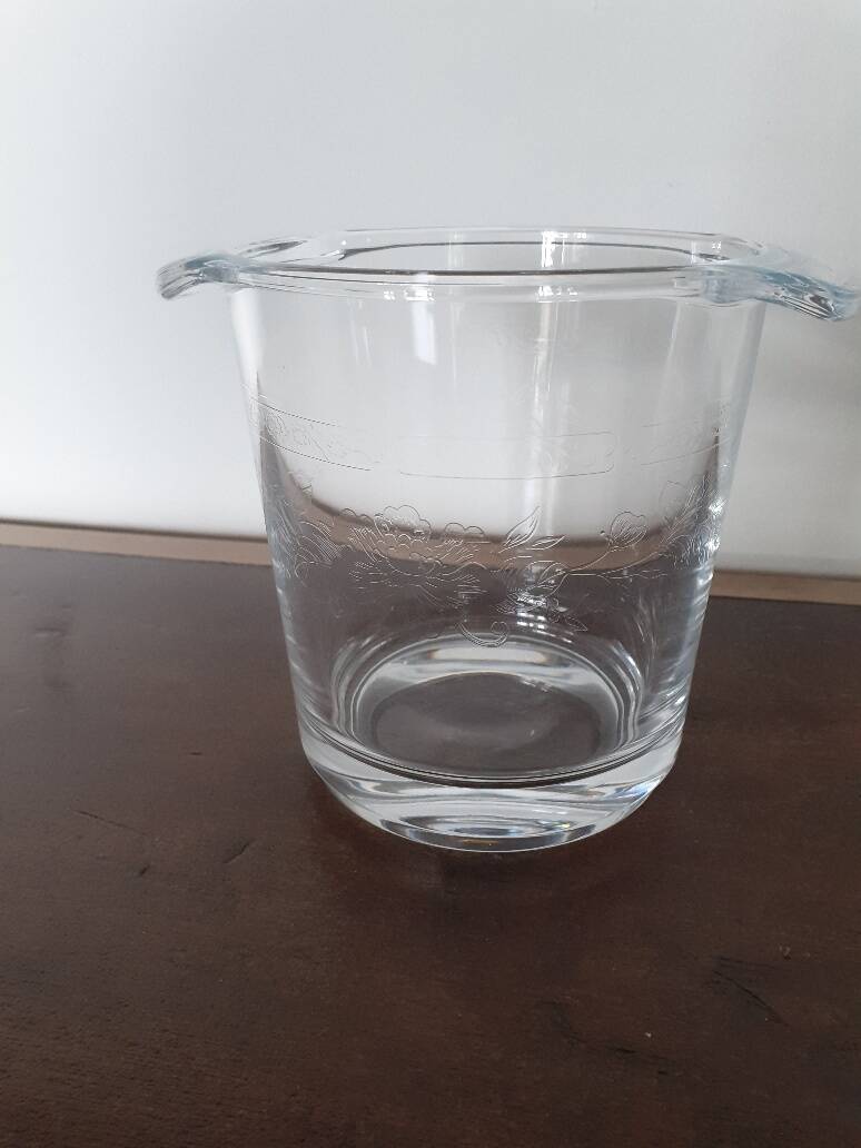 Chiseled Crystal Ice Bucket