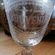 Engraved glass "Souvenir"