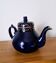 Théière bleu de cobalt porcelaine Saint-Uze