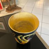 Vase en céramique avec décors de Coq