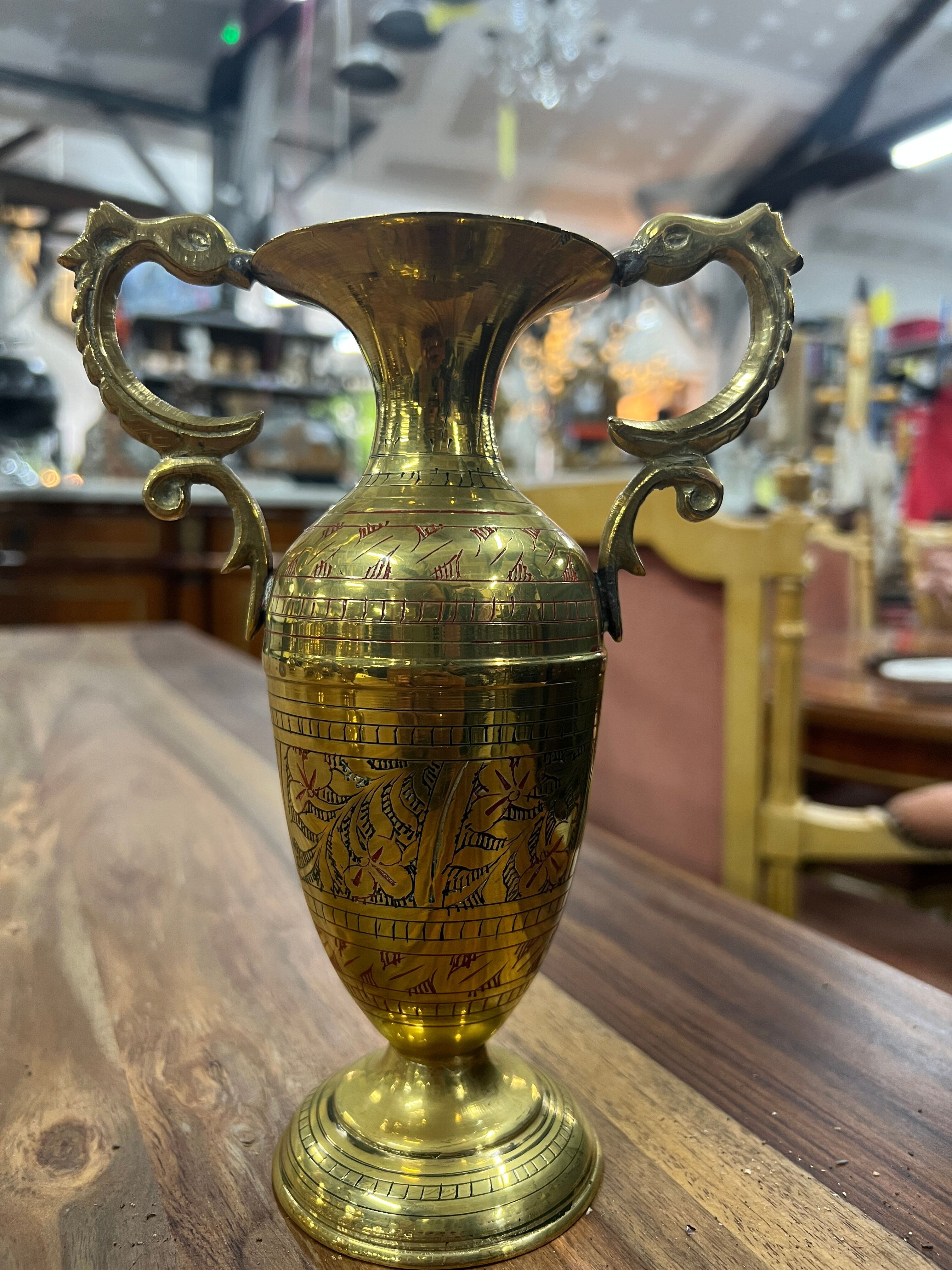 Pair of brass vase Art Deco period