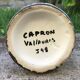 Ceramic pastis bottle signed capron vallauris j48