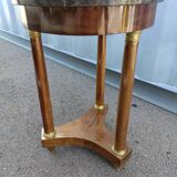 Gueridon side table empire style marble top