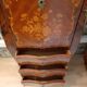 Louis XV-style lady secretary, in rosewood veneer flower decoration.