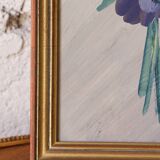Floral painting table signed
