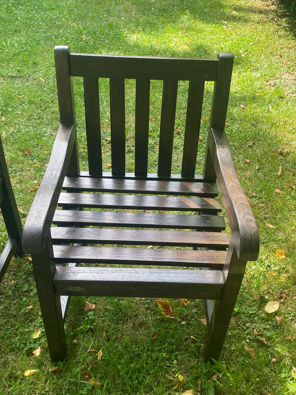 Medici French teak outdoor chairs and bench