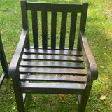 Medici French teak outdoor chairs and bench