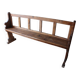 Oak church bench