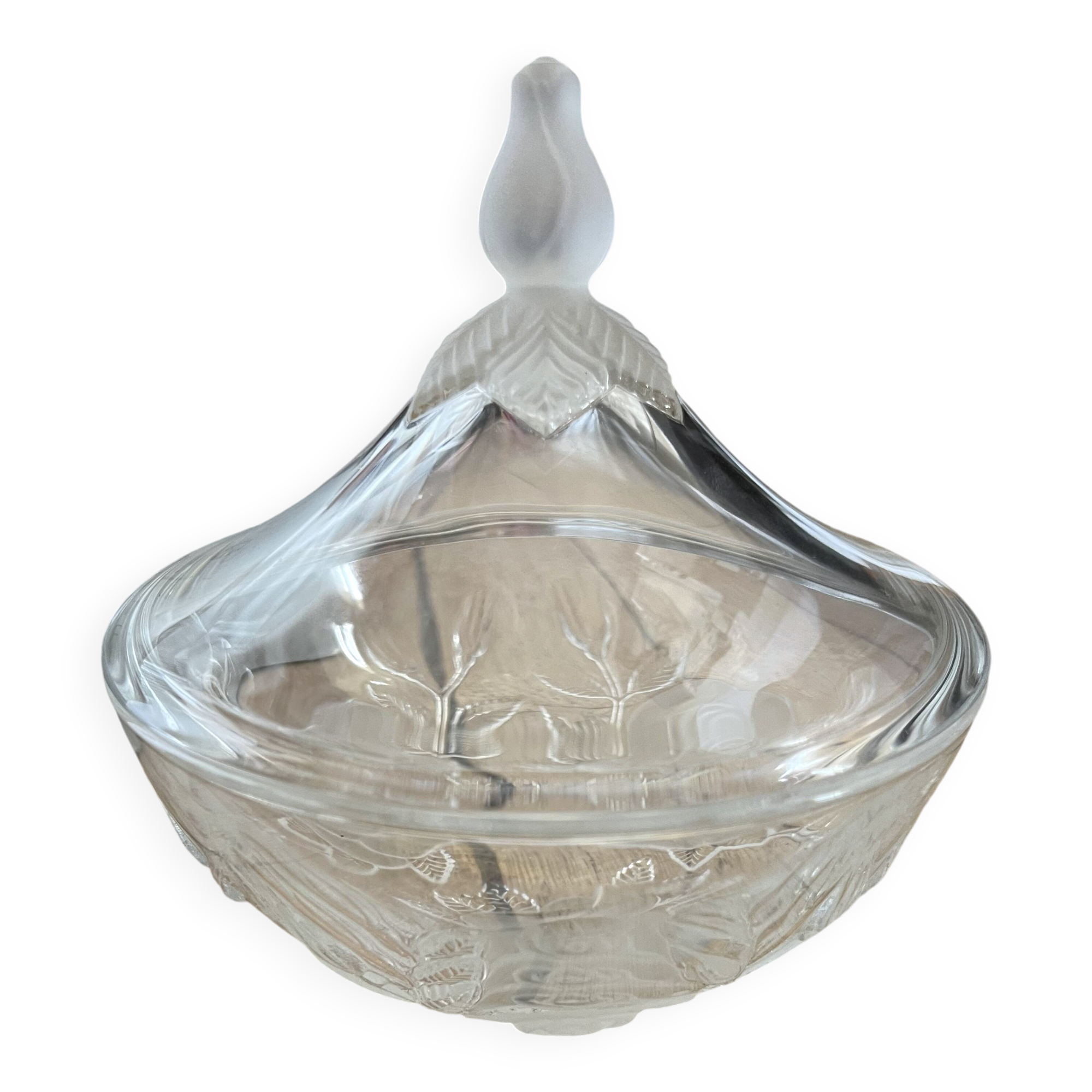 Crystal sugar bowl