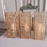 Three 1960s Perspex wall lights