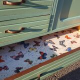 Vintage parisian wooden slip-up