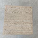 Angelo Mangiarotti Travertine side Table for Up&Up, Italy