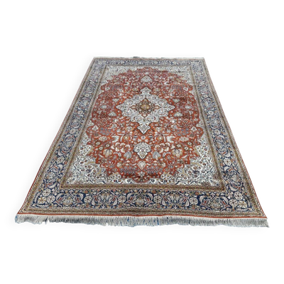 Tapis persan en soie 2m x 3m