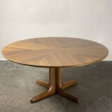 Adjustable table, Scandinavian, walnut, 1960 “Mount and Lower”.