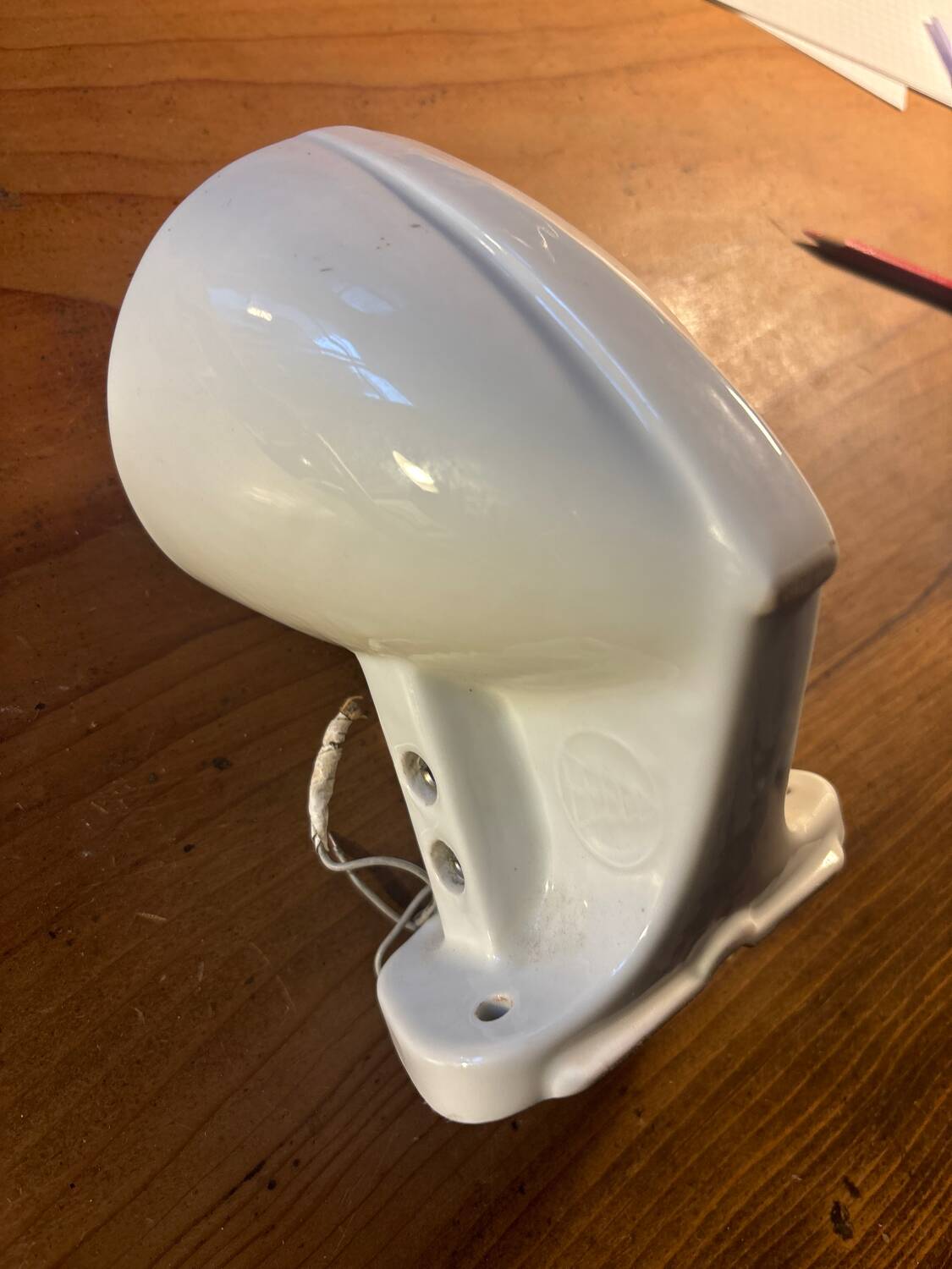 Earthenware wall light