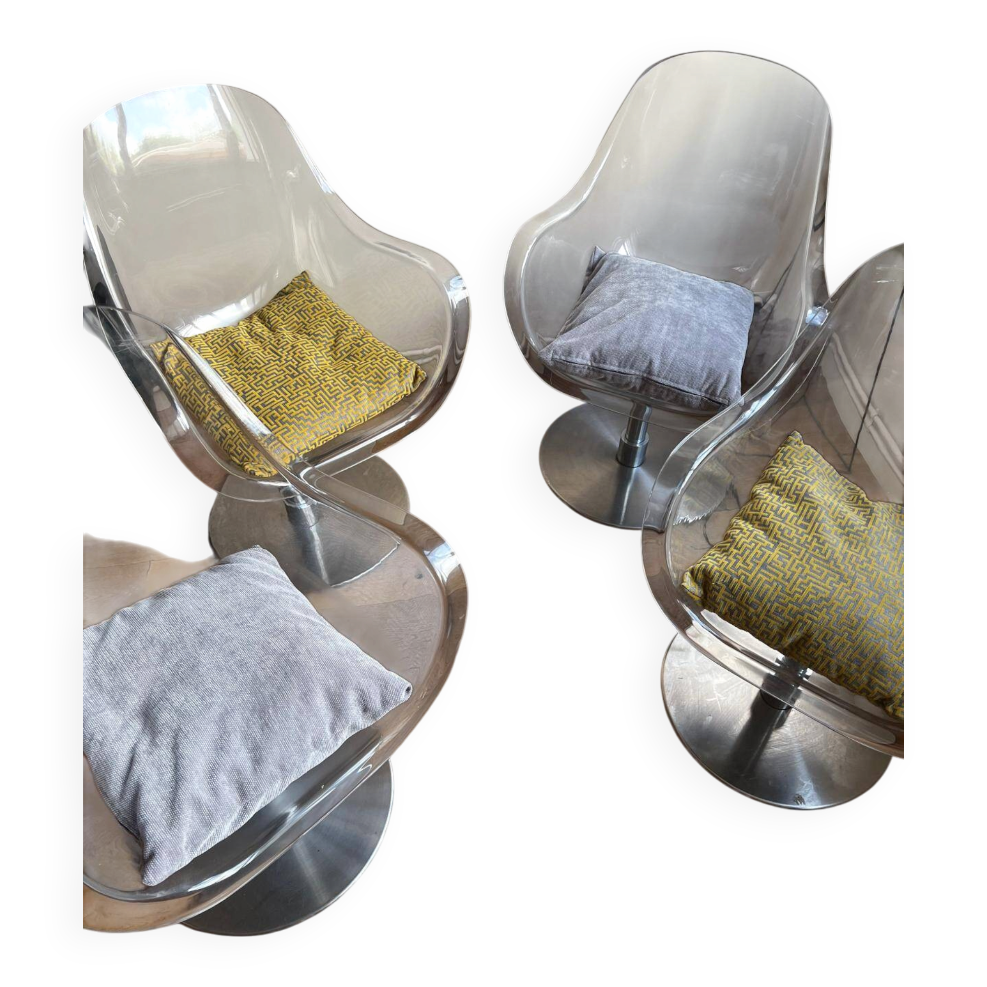 SET OF 4 DESIGN ARMCHAIRS